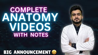 Complete Anatomy Videos with Notes 🤩  BIG ANNOUNCEMENT ❤️ [upl. by Asserrac130]