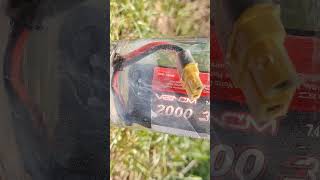 Discharging LiPo battery in salt water hydrogen smoke rc shorts venompowered battery [upl. by Allehs]