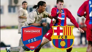 PANIONIOS  BARCELONA 03 HIGHLIGHTS  UEFA CUP 200304 [upl. by Elidad936]