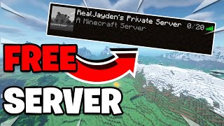 How to Make a Free Minecraft Server in 2024  121 Java [upl. by Lennaj681]