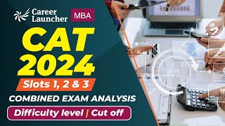 CAT 2024 Analysis All Slots Overall Analysis  Answer Key Difficulty Level amp Expected Cutoff [upl. by Einnoj]