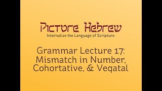 Biblical Hebrew Grammar 17 Mismatch in Number Cohortative amp Veqatal [upl. by Halstead332]