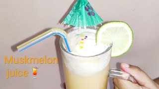 Musk Melon juice ।। Healthy Smoothie Muskmelon Milkshake।। Refreshing Summer Drink ।। বাঙ্গি জুস [upl. by Adriell515]