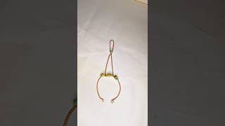 diy ring chain bracelet ytshorts trending viralshort diy diycrafts craft ring bracelet art [upl. by Asseralc858]