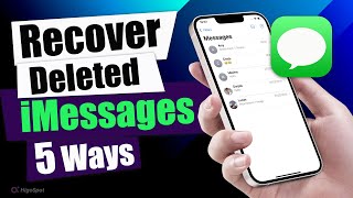 5 Ways to Recover Deleted iMessages on iPhone without Backup from iCloud backup amp iTunes Backup [upl. by Willet744]