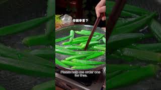 Okra is a nutritious food with great preparation cooking food delicious recipe chinesefood [upl. by Berghoff136]