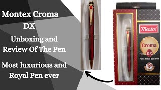 Croma DX Ball penMontex Croma DX Ball penUnboxing and Review Of The Penmost luxurious pen ever [upl. by Novello993]