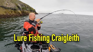 Catching Big Cod Pollack and Mackerel  Craigleith  South East Scotland  Kayak Sea Fishing UK [upl. by Gadmon]