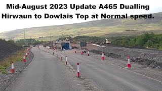 A465 Dualling Hirwaun to Dowlais Top Wales UK MidAugust 23 update [upl. by Rubin]