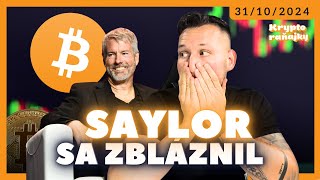 SAYLOR SA ZBLÁZNIL  BITCOIN ETF TRHAJÚ REKORDY BTC kryptoraňajky [upl. by Three]