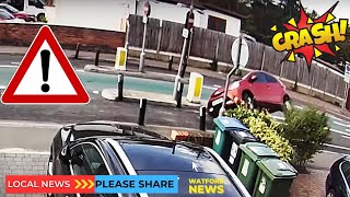 Car Crashes Caught on Camera Compilation at Dangerous Width Restriction Woodmere Avenue [upl. by Carleton]