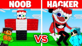 NOOB vs HACKER I Cheated In a CAINE Build Challenge [upl. by Alleacim]