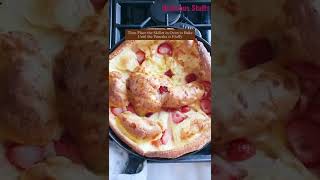 Lemon Strawberry Dutch Baby with Ricotta Cream 😍😍 [upl. by Frame]