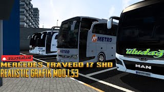 ETS2  Mercedes Travego 17 SHD  Pow Sürüş  Ücretsiz Realistic Grafik Modu  Tekirda Otogar  Bolu [upl. by Rebor]