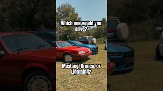 Mustang Bronco or Lightning Which one would you drive for the weekend latemodelresto shorts [upl. by Ecinue403]