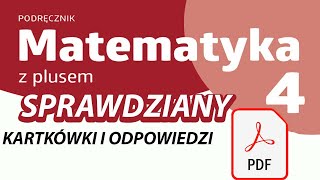 Matematyka z plusem 4 Testy i sprawdziany PDF Kartkówki [upl. by Rusty]