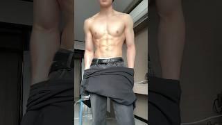 健身 薄肌 肌肉 muscle 帥哥 handsomeboy 腹肌 douyin [upl. by Eciram]