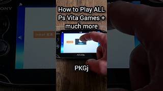 Play ALL Ps Vita Games  Much More with PKGj psvita psp emulation [upl. by Atinad]