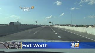 New Lanes Open On I35W In North Fort Worth [upl. by Hanaj933]