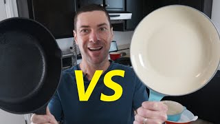 Cast Iron vs Enameled Cast Iron  Which is Better For You [upl. by Melia]