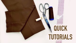 How to Hem Dress Pants by Hand Using Catch Stitch  Quick Tutorials [upl. by Andrei]