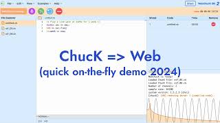 WebChucK IDE 2 is here [upl. by Aneema200]