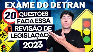 SIMULADO DO DETRAN 2023  REVISÃO DE LEGISLAÇÃO DE TRÂNSITO E PRIMEIROS SOCORROS 2023 [upl. by Aitercul]