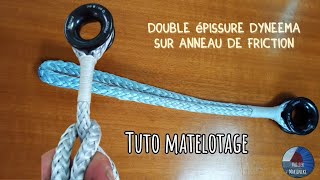 Matelotage  double épissure sur anneau de friction VoilierMartineke [upl. by Kubiak]