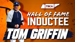 CarsonNewman Baseball Tom Griffin reacts to being inducted into the TBCA Hall of Fame 100423 [upl. by Grimbald]