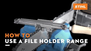 STIHL FF1 ꘡ Discover our file holder range  Instruction [upl. by Hanad]