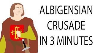 Albigensian Crusade  3 Minute History [upl. by Einahteb448]