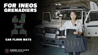 EP104 CUSTOMIZED URBAN STYLE CAR FLOOR MAT FOR INEOS GRENADIER 4X4 2024 BY SUMMER AUTO PARTS [upl. by Kaltman]