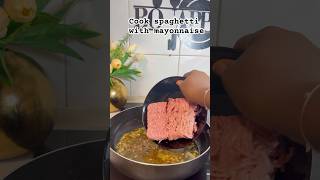 Cooking spaghetti with mayonnaise food easypasta foodrecipe easyrecipe [upl. by Granville]