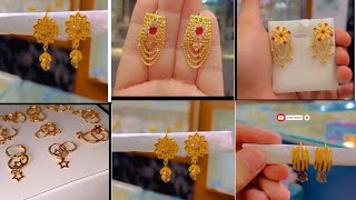 Gold earrings design 3 gramsimple sui dhaga earringssone ki bali [upl. by Ragse]