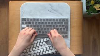 QWERTY to AZERTY English to French Mac keyboard transformation using Keyshorts Keyboard Stickers [upl. by Nahraf725]