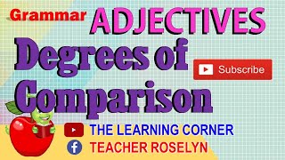 Grammar Degrees of Comparison of Adjectives [upl. by Jamey598]