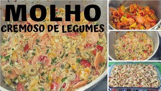 MOLHO CREMOSO DE LEGUMES PARA MACARRÃO  FICA BEM MAIS LEVE [upl. by Any506]