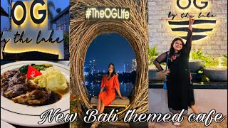 New Bali themed cafe in Kolkata  OG by the lake  Nomnom  bangla vlog [upl. by Harret]