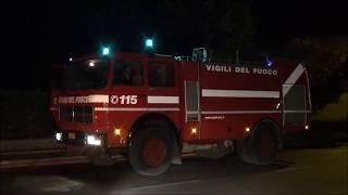 Maxi Incendio Boschivo Montale  Passaggio Mezzi di Soccorso [upl. by Eiluj]