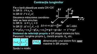 Contracţia lungimilor Dilatarea duratelor  LectiiVirtualero [upl. by Halsted457]