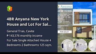 4BR Anyana New York House and Lot For Sale in General Trias Cavite [upl. by Ronn]