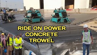 RIDE ON POWER TROWEL best quality machine for concrete slab finishing [upl. by Welsh]