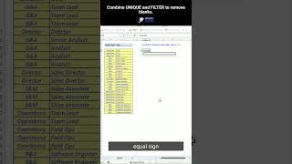 Combine Unique and Filter Functions to Remove Blanks from Your Data in Excel [upl. by Constancia]