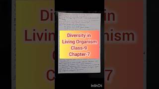 Diversity in living Organism  Class9  Chapter7  NCERT  Science  Question and Answers  PCC [upl. by Kahl]