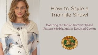 How to Style a Triangle Shawl [upl. by Catina]