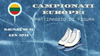 PATTINAGGIO DI FIGURA  CAMPIONATI EUROPEI KAUNAS 2024 Sono quasi al via [upl. by Adirf]