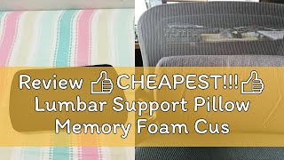 Review 👍CHEAPEST👍 Lumbar Support Pillow Memory Foam Cushion Adjustable Ergonomic Back Pain Sup [upl. by Nerral499]