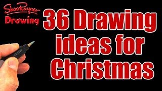 36 Drawing Ideas for Christmas [upl. by Anawqahs613]