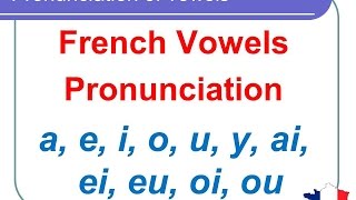 French Lesson 124  Pronunciation of vowels AI EI EU OI OU semivowels in French [upl. by Attelra]