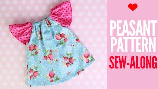 Peasant Dress Tutorial  ANNA Dress Pattern Sew Along [upl. by Mines]